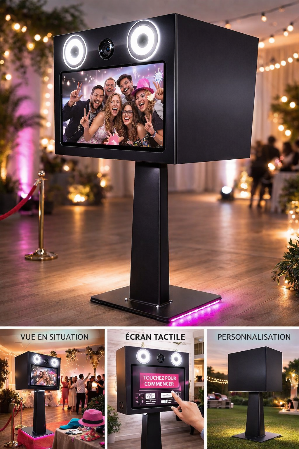 Borne Metal selfie premium evenement Moselle